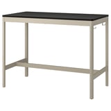 IDÅSEN Table, black/beige, 140x70x105 cm