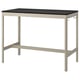 Option: IDÅSEN Table, black/beige, 140x70x105 cm