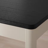 IDÅSEN Table, black/beige, 140x70x105 cm