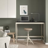 IDÅSEN Table, black/beige, 140x70x105 cm