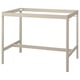 Option: IDÅSEN Underframe for table top, beige, 139x69x102 cm