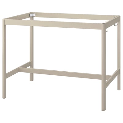 IDÅSEN Underframe for table top, beige, 139x69x102 cm