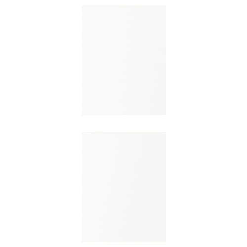 JÄRNBODA side panel: galvanised steel, white, rectangular, simplified design.