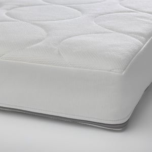 JÄTTETRÖTT Pocket sprung mattress for cot, white, 60x120x11 cm