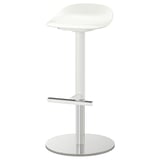 JANINGE Bar stool, white, 76 cm