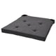 Option: JUSTINA Chair pad, black, 42/35x40x4 cm