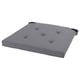 Option: JUSTINA Chair pad, grey, 42/35x40x4 cm