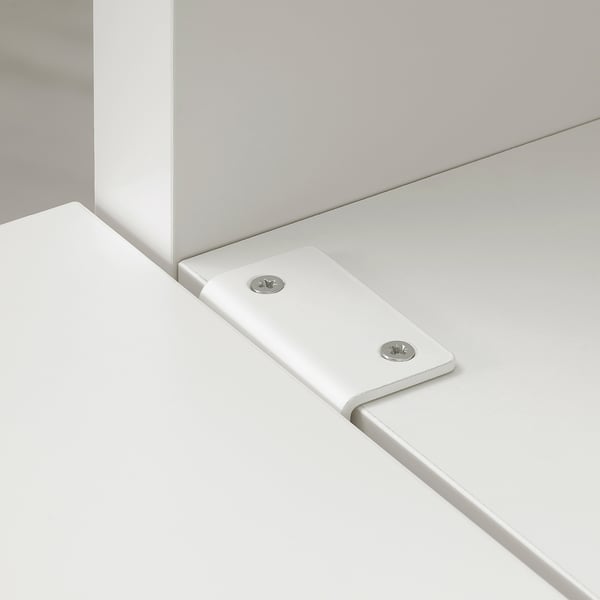 KALLAX desk combination, white, 147x154x147 cm IKEA