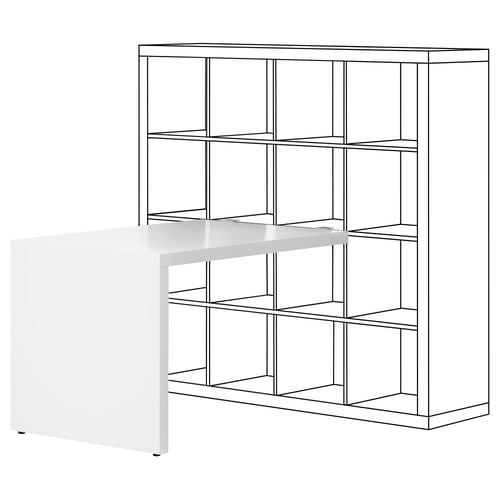 KALLAX desk, white, 115x76 cm IKEA