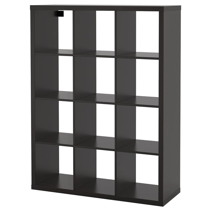 KALLAX shelving unit, blackbrown, 112x147 cm IKEA