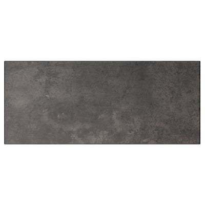 KALLVIKEN Drawer front, dark grey concrete effect, 60x26 cm