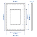 KNOPPÄNG Frame, white, 21x30 cm