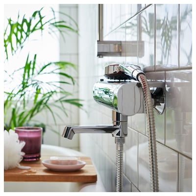 KOLSJÖN Shower hose, chrome-plated