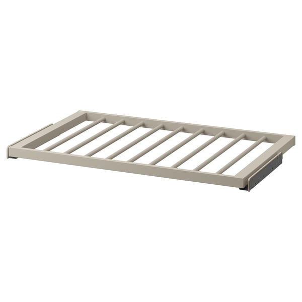 KOMPLEMENT Pull-out trouser hanger, grey-beige, 100x58 cm