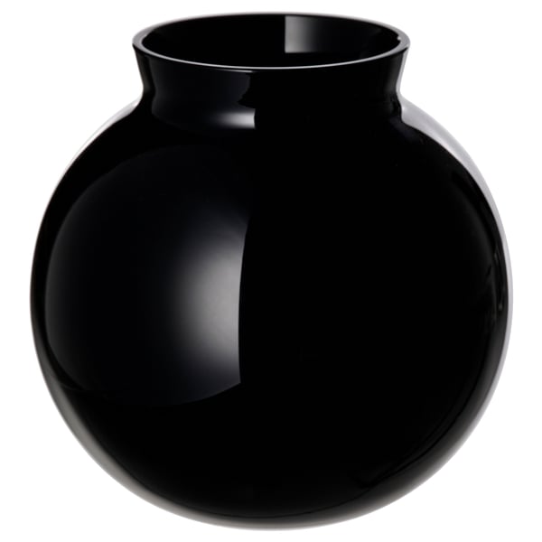 KONSTFULL Vase, black, 10 cm