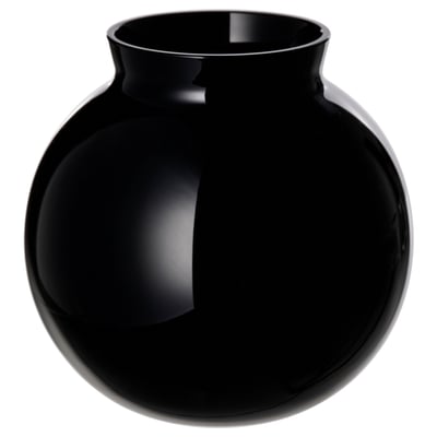 KONSTFULL Vase, black, 10 cm