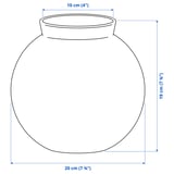 KONSTFULL Vase, green, 19 cm