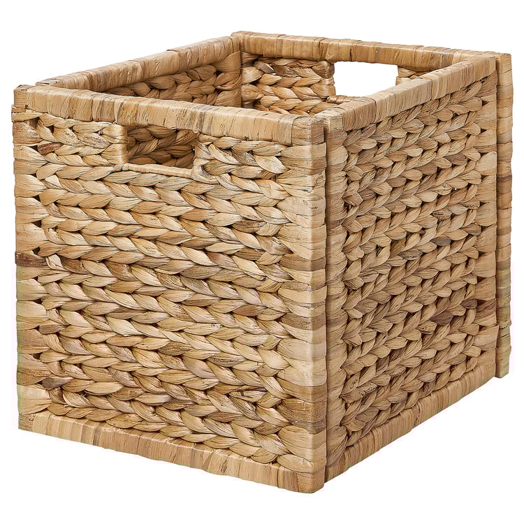 LABBSAL basket, handmade water hyacinth, 32x34x32 cm IKEA