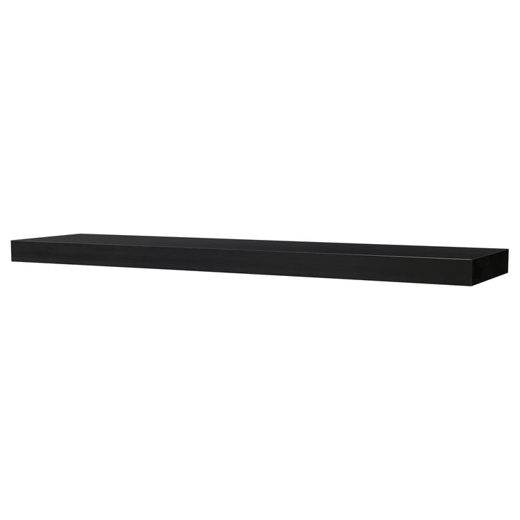 LACK wall shelf, blackbrown, 190x26 cm IKEA