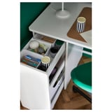 LÄRANDE Desk with pull-out storage unit, white, 120x58 cm