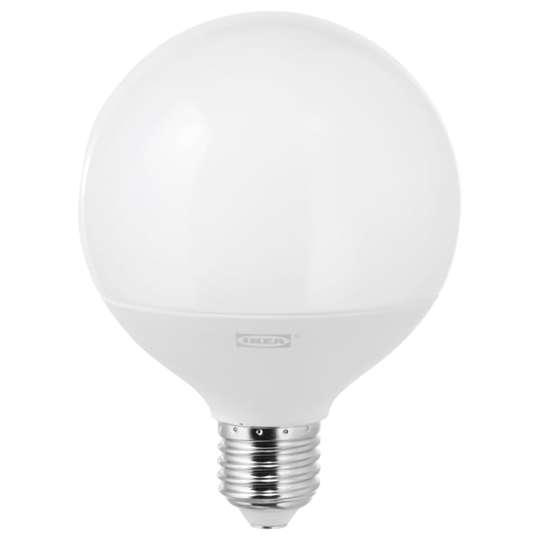 LEDARE LED Bulb E27 1000 Lumen Warm Dimming Globe Opal White IKEA