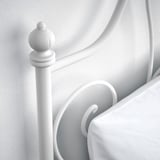 LEIRVIK Bed frame, white/Leirsund, 160x200 cm