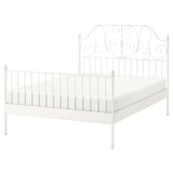 LEIRVIK Bed frame, white/Leirsund, 160x200 cm