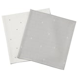 LEN Muslin square, dotted/moon, 70x70 cm