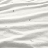 LENAST Duvet cover 1 pillowcase for cot, white, 110x125/35x55 cm