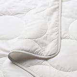 LENAST Duvet for cot, white/grey, 110x125 cm