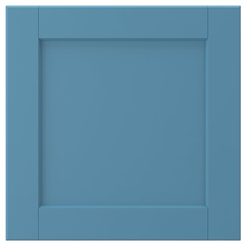 LERHYTTAN blue drawer front, solid wood frame, veneer panel, classic design.