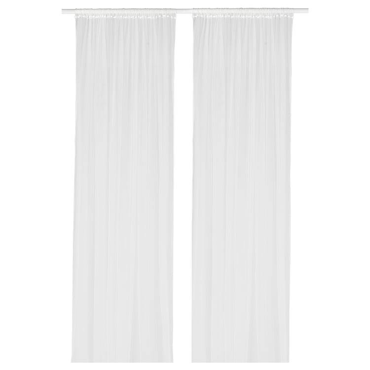 LILL net curtains, 1 pair, white, 280x300 cm IKEA
