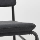 LINNEBÄCK Easy chair, Vissle dark grey