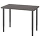 LINNMON / OLOV Desk, dark grey/black, 100x60 cm
