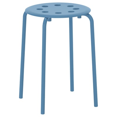 MARIUS Stool, blue, 45 cm