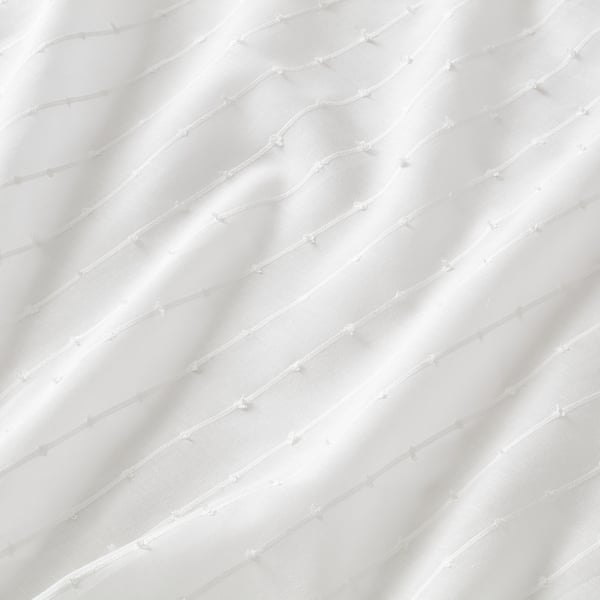 MATILDA Sheer curtains, 1 pair, white/with tab top, 140x300 cm