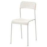 MELLTORP / ADDE Table and 4 chairs, white, 125 cm