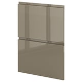 METOD 2 fronts for dishwasher, Voxtorp high-gloss dark grey-brown, 60 cm