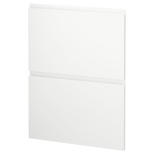 White METOD kitchen cabinet with modern, minimalist design and integrated handles.