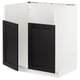 METOD Base cab f TALLSJÖN sink, white/Lerhyttan black stained, 80x60 cm