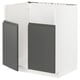 METOD Base cab f TALLSJÖN sink, white/Voxtorp dark grey, 80x60 cm