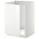 Option: METOD Base cabinet for sink, white/Ringhult white, 60x60 cm