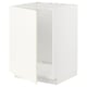 METOD Base cabinet for sink, white/Vallstena white, 60x60 cm