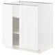 White METOD kitchen cabinet with adjustable shelves.