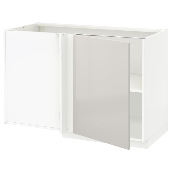 Modern METOD kitchen unit, white, melamine, adjustable shelf, easy setup.