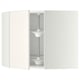 METOD Corner wall cabinet with carousel, white/Veddinge white, 68x60 cm
