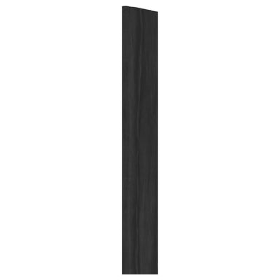 Black cabinet edge trim, narrow, flexible.