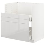 METOD / MAXIMERA Base cab f TALLSJÖN sink, white/Ringhult light grey, 80x60 cm