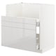 METOD / MAXIMERA Base cab f TALLSJÖN sink, white/Ringhult light grey, 80x60 cm
