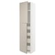 METOD / MAXIMERA Hi cab w 2 doors/4 drawers, white/Stensund beige, 60x60x240 cm